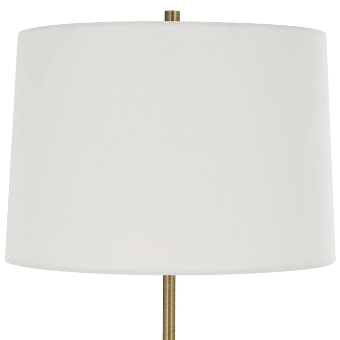 Annora One Light Table Lamp Antiqued Brass-Lamps-Uttermost-Lighting Design Store
