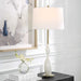 Annora One Light Table Lamp Antiqued Brass-Lamps-Uttermost-Lighting Design Store