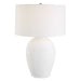 Reyna One Light Table Lamp Brushed Nickel-Lamps-Uttermost-Lighting Design Store
