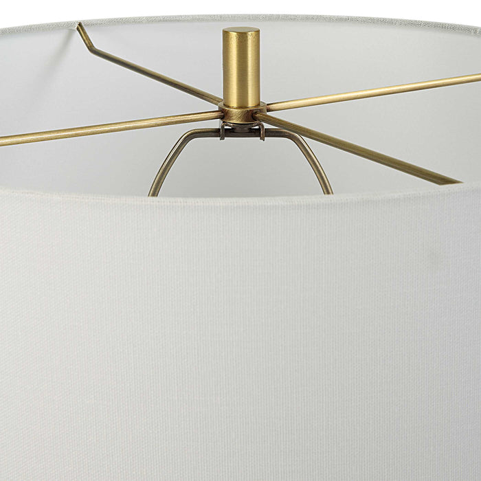 Galeno One Light Table Lamp Antiqued Brass-Lamps-Uttermost-Lighting Design Store