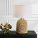 Kendari One Light Table Lamp Antiqued Brass-Lamps-Uttermost-Lighting Design Store