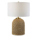 Kendari One Light Table Lamp Antiqued Brass-Lamps-Uttermost-Lighting Design Store