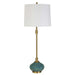 Kaimana One Light Buffet Lamp Antiqued Brass-Lamps-Uttermost-Lighting Design Store