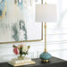 Kaimana One Light Buffet Lamp Antiqued Brass-Lamps-Uttermost-Lighting Design Store