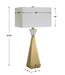 Arete One Light Table Lamp Antique Brass-Lamps-Uttermost-Lighting Design Store
