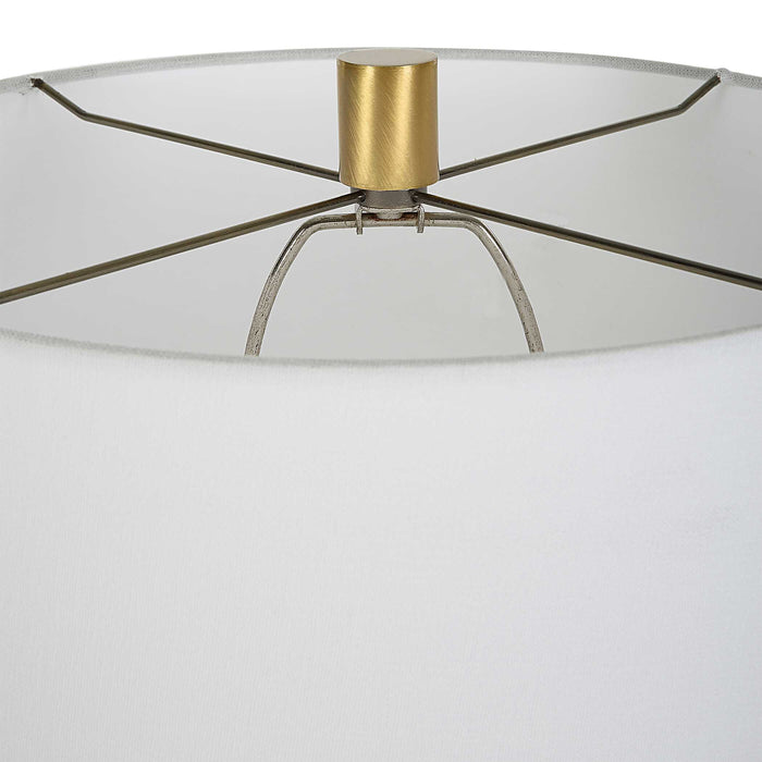 Separate One Light Table Lamp Antique Brass-Lamps-Uttermost-Lighting Design Store