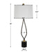 Separate One Light Table Lamp Antique Brass-Lamps-Uttermost-Lighting Design Store