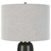 Coen One Light Table Lamp Brushed Nickel-Lamps-Uttermost-Lighting Design Store