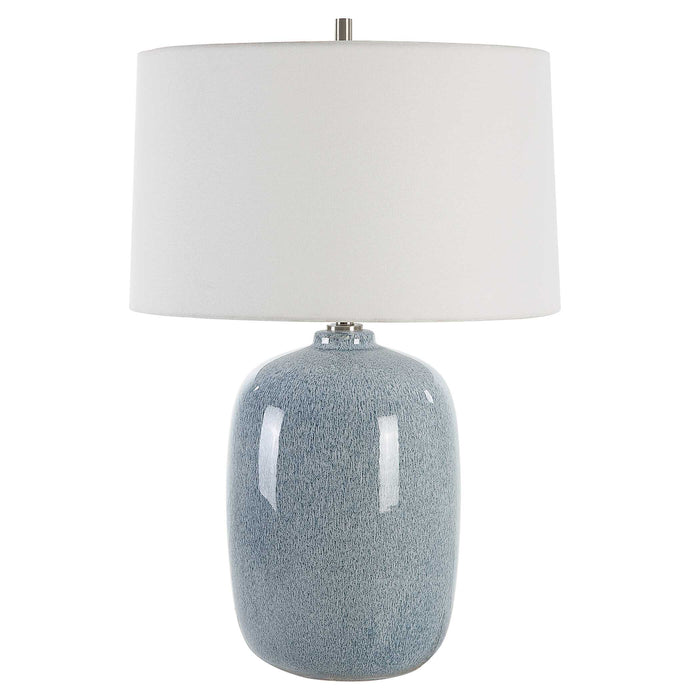 Jubilee One Light Table Lamp Brushed Nickel-Lamps-Uttermost-Lighting Design Store