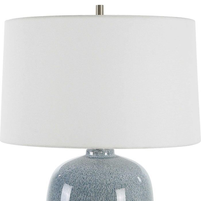 Jubilee One Light Table Lamp Brushed Nickel-Lamps-Uttermost-Lighting Design Store