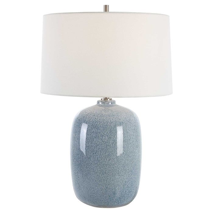 Jubilee One Light Table Lamp Brushed Nickel-Lamps-Uttermost-Lighting Design Store