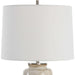 Medan One Light Table Lamp Brushed Nickel-Lamps-Uttermost-Lighting Design Store