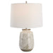 Medan One Light Table Lamp Brushed Nickel-Lamps-Uttermost-Lighting Design Store