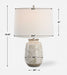 Medan One Light Table Lamp Brushed Nickel-Lamps-Uttermost-Lighting Design Store