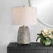 Gorda One Light Table Lamp Antiqued Brass-Lamps-Uttermost-Lighting Design Store