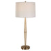 Palu One Light Table Lamp Brushed Brass-Lamps-Uttermost-Lighting Design Store