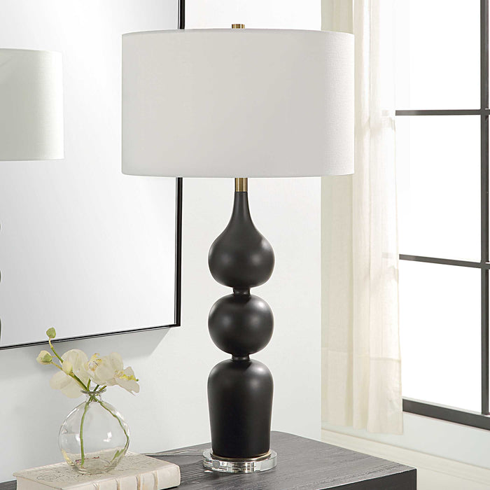 Caviar One Light Table Lamp-Uttermost-Lighting Design Store