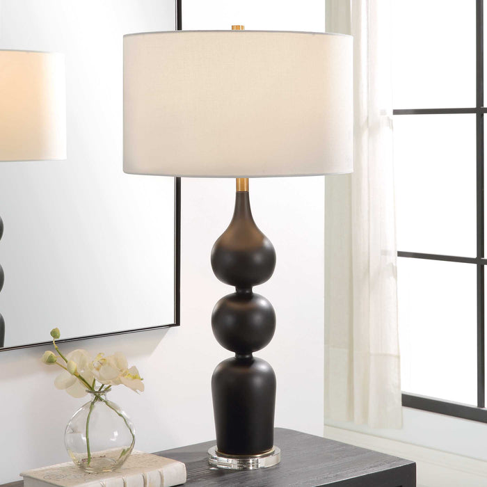 Caviar One Light Table Lamp-Uttermost-Lighting Design Store