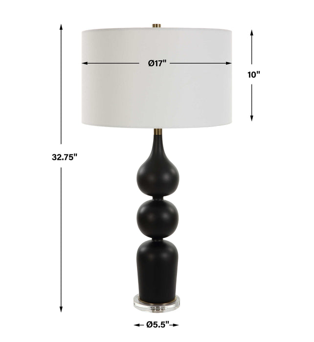 Caviar One Light Table Lamp-Uttermost-Lighting Design Store