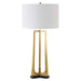 Crossroads One Light Table Lamp Antique Brass-Lamps-Uttermost-Lighting Design Store