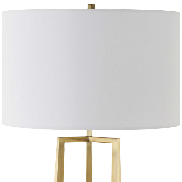 Crossroads One Light Table Lamp Antique Brass-Lamps-Uttermost-Lighting Design Store