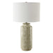 Laurel One Light Table Lamp Organic Pattern In Soothing Cream And Sage-Lamps-Uttermost-Lighting Design Store