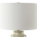 Laurel One Light Table Lamp Organic Pattern In Soothing Cream And Sage-Lamps-Uttermost-Lighting Design Store