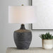 Graphite One Light Table Lamp Antique Brass-Lamps-Uttermost-Lighting Design Store