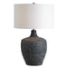 Graphite One Light Table Lamp Antique Brass-Lamps-Uttermost-Lighting Design Store