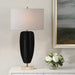Kure One Light Table Lamp Brass-Lamps-Uttermost-Lighting Design Store