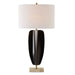Kure One Light Table Lamp Brass-Lamps-Uttermost-Lighting Design Store