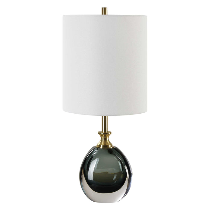 Enigma One Light Buffet Lamp Brass-Lamps-Uttermost-Lighting Design Store