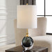 Enigma One Light Buffet Lamp Brass-Lamps-Uttermost-Lighting Design Store