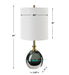 Enigma One Light Buffet Lamp Brass-Lamps-Uttermost-Lighting Design Store