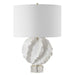 Saylor One Light Table Lamp Satin White-Lamps-Uttermost-Lighting Design Store