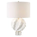 Saylor One Light Table Lamp Satin White-Lamps-Uttermost-Lighting Design Store