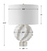 Saylor One Light Table Lamp Satin White-Lamps-Uttermost-Lighting Design Store