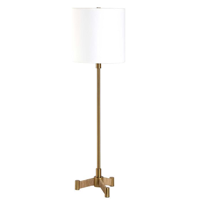 Lautoka One Light Buffet Lamp Brass-Lamps-Uttermost-Lighting Design Store