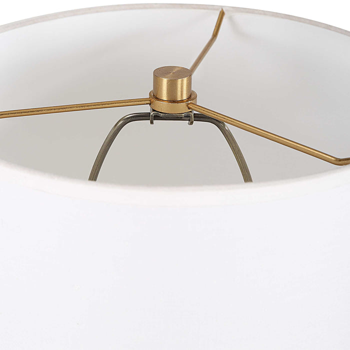 Lautoka One Light Buffet Lamp Brass-Lamps-Uttermost-Lighting Design Store
