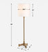 Lautoka One Light Buffet Lamp Brass-Lamps-Uttermost-Lighting Design Store