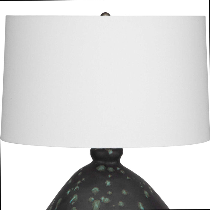 Killarney One Light Table Lamp Green Glazes-Lamps-Uttermost-Lighting Design Store