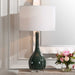 Essex One Light Table Lamp Brushed Nickel-Lamps-Uttermost-Lighting Design Store