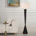 Layla One Light Floor Lamp Antique Brass-Lamps-Uttermost-Lighting Design Store