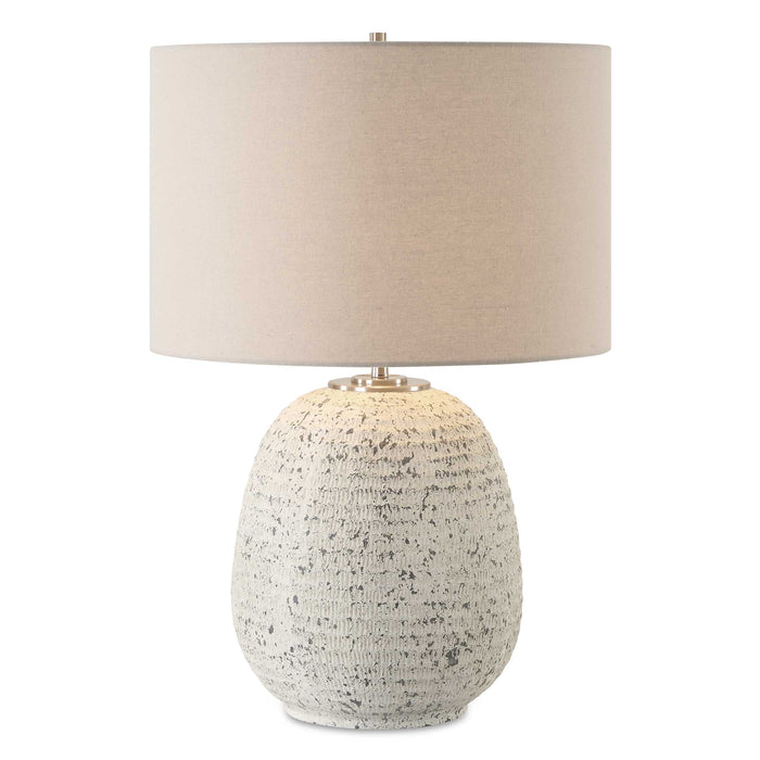 Danala One Light Table Lamp Brushed Nickel-Lamps-Uttermost-Lighting Design Store