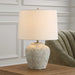 Rupture One Light Table Lamp Brushed Nickel-Lamps-Uttermost-Lighting Design Store