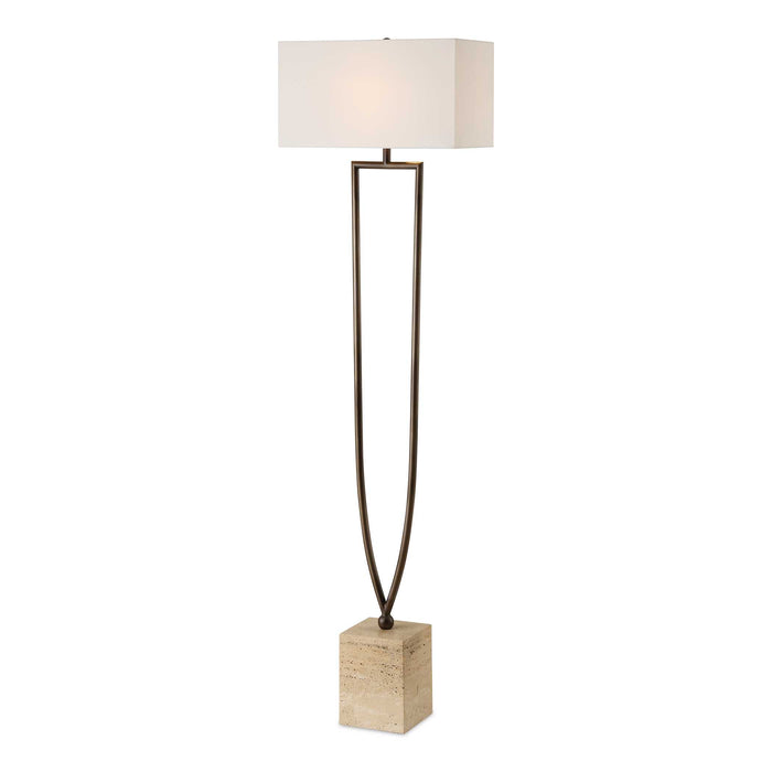 Fork In The Road One Light Floor Lamp Dark Bronze-Lamps-Uttermost-Lighting Design Store