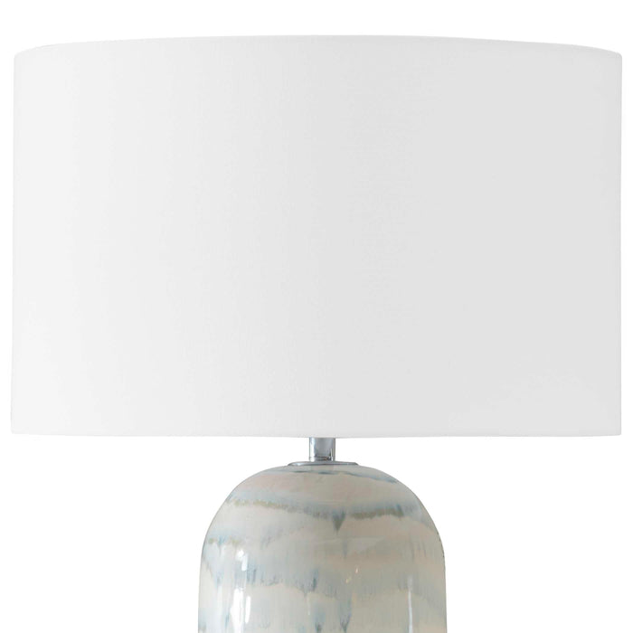 Arden One Light Table Lamp Brushed Nickel-Lamps-Uttermost-Lighting Design Store