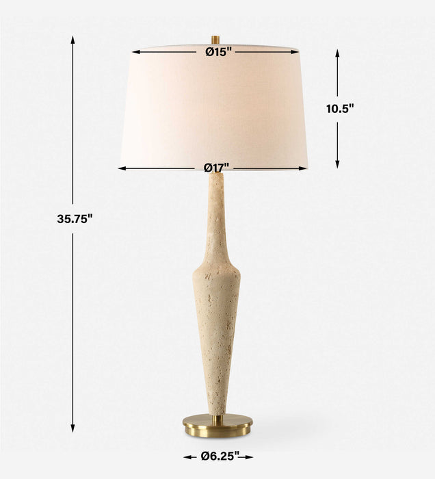 Juliet One Light Table Lamp Antique Brass-Lamps-Uttermost-Lighting Design Store