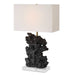 Basalt One Light Table Lamp Antique Brass-Lamps-Uttermost-Lighting Design Store