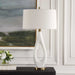 Promenade One Light Table Lamp Antique Brass-Lamps-Uttermost-Lighting Design Store